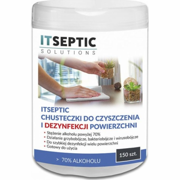 ITSEPTIC Ubrousky na čištění a dezinfekci povrchů 150 ks.