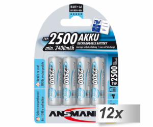12x4 Ansmann maxE NiMH Akku 2500 Mignon AA 2400 mAh