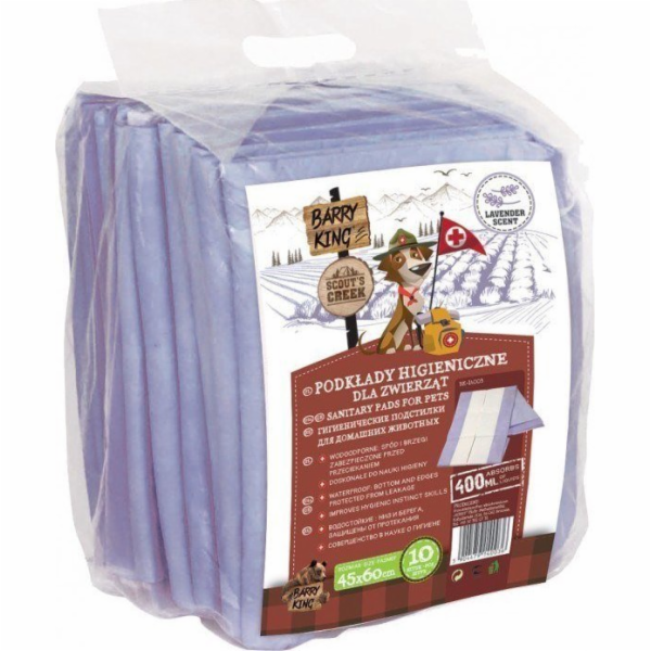 BARRY KING Hygienické podložky Lavender 45x60 cm - 10 pcs.