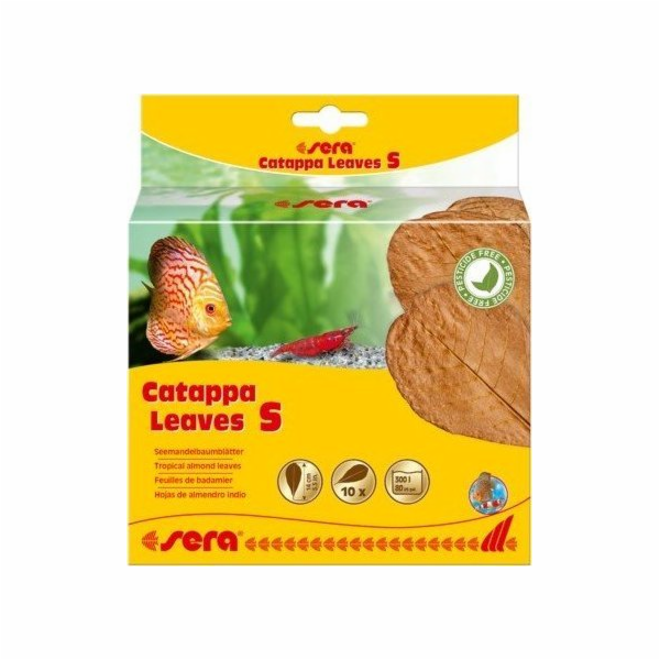 Sera Mandlové listy - Catappa Leaves S, 14 cm, 10 ks/BAL