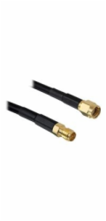 Delock - Prodlužovací anténní kabel - RP-SMA (M) do RP-SMA (F) - 2 m - černá
