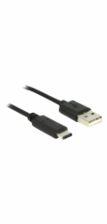 Delock - Kabel USB - USB-C (M) do USB (M) - USB 2.0 - 3 A - 50 cm - černá