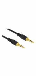 Delock - Audio kabel - mini-phone stereo 3.5 mm s piny (male) do mini-phone stereo 3.5 mm s piny (male) - 1 m - černá