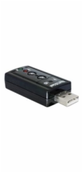 Delock - Zvuková karta - 24 bitů - 96 kHz - 7.1 - USB 2.0 - CM6533