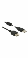 Delock - Prodlužovací šňůra USB - USB (M) do USB (F) - USB 2.0 - 1.5 m - černá