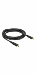 Delock - USB kabel - 24 pin USB-C (M) do 24 pin USB-C (M) - USB 2.0 - 5 A - 3 m - černá