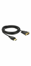 Delock DisplayPort - DVI-D kabel 3m černý (85314)
