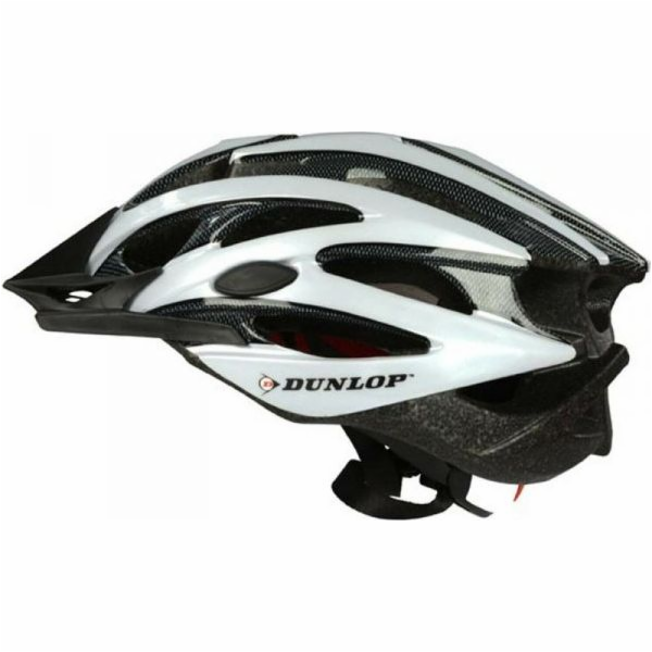 Nastavitelná cyklistická přilba Dunlop bílá LED velikost M