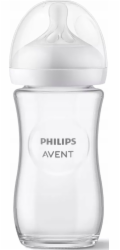 Láhev Avent Natural Response 240 ml +1m skleněná