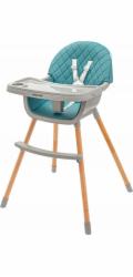 Jídelní židlička Baby Mix Freja wooden dusty green
