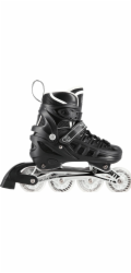 Rekreační nastavitelné kolečkové brusle Nils Extreme NH10905, černé, velikosti 35-38