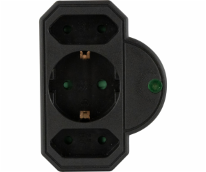 REV Steckdosenadapter 3-fach mit Überspannungsschutz, sch...