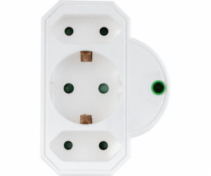 REV Steckdosenadapter 3-fach mit Überspannungsschutz, weiß