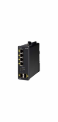 Cisco Industrial Ethernet 1000 Series - Přepínač - řízený - 4 x 10/100/1000 (PoE+) + 2 x 1000Base-X SFP (uplink) - lze montovat na konzolu DIN - PoE+ - napájení DC