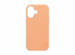 CARE by PanzerGlass - Zadní kryt pro mobilní telefon - kompatibilita s MagSafe - polykarbonát (PC), termoplastický polyuretan (TPU), mikrovlákno, oleofóbní povrch - broskvový, broskvová jemná chlupato