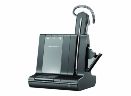 Poly Savi 8245-M - Savi 8200 series - náhlavní souprava - špuntová sluchátka - upravitelná - DECT / Bluetooth - bezdrátový - adaptér USB-A přes DECT - černá - certifikováno pro Microsoft Teams