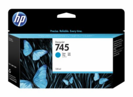 HP 745 - 130 ml - azurová - originální - DesignJet - inkoustová cartridge - pro DesignJet Z2600 PostScript, Z5600 PostScript