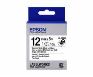 Epson LabelWorks LK-4WBQ - Černá na bílé - Role (1,2 cm x...
