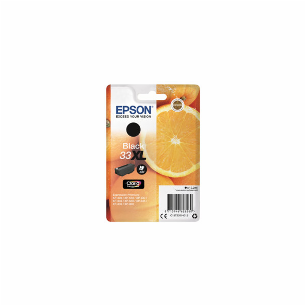 Epson 33XL - 12.2 ml - XL - černá - originální - blistr s...