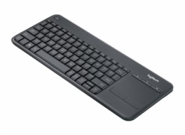 Logitech Wireless Touch Keyboard K400 Plus - Klávesnice - bezdrátový - 2.4 GHz - francouzská - černá