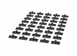 APC NetShelter - Konektor pro montáž na lištu - černá (balení 40)