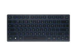 CHERRY KW 7100 MINI BT - Klávesnice - bezdrátový - Bluetooth 5.1 - QWERTY - evropská - klávesový spínač: CHERRY SX - slídově modrá