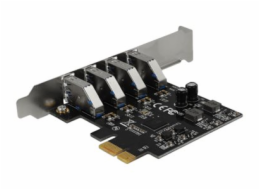 Delock - USB adaptér - PCIe 2.0 nízký profil - USB 3.0 x 4