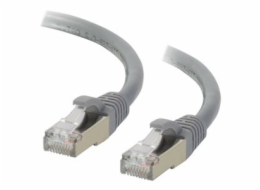 C2G Cat6a Booted Shielded (STP) Network Patch Cable - Patch kabel - RJ-45 (M) do RJ-45 (M) - 7 m - STP - CAT 6a - lisovaný, provedení bez hrbolků, licna - šedá