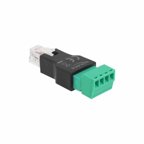 Delock Adapter RJ11/14 male to Terminal Block 4 pin 2-part