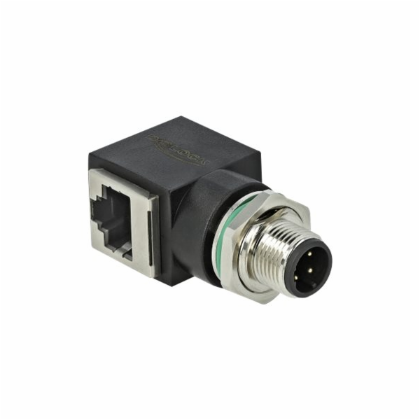 Delock - Sítový adaptér - 4 piny M12 (M) rovné do RJ-45 (...