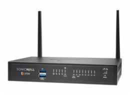 SonicWall TZ270W - Essential Edition - bezpečnostní zařízení - s roční služba TotalSecure - 1GbE - Wi-Fi 5 - 2.4 GHz, 5 GHz - desktop