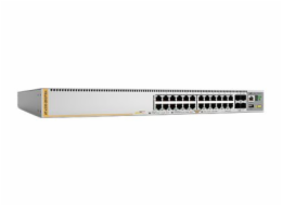 Allied Telesis AT x530-28GPXm - Přepínač - L3 - řízený - 24 x 10/100/1000 (PoE+) + 4 x 10 Gigabit Ethernet / 1 Gigabit Ethernet SFP+ - Lze montovat do rozvaděče - PoE+ (720 W)