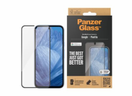 PanzerGlass - Ochrana obrazovky pro mobilní telefon - ultra široký tvar - sklo - barva rámu černá - pro Google Pixel 8a