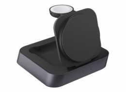 ZENS Nightstand Charger Pro 2 - Stojan pro bezdrátové napájení + AC napájecí adaptér - 20 Watt - Apple Fast Charge (bezdrátové nabíjení (15 W), bezdrátové nabíjení (5W)) - černá