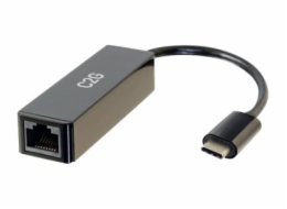 C2G USB-C to Ethernet Network Adapter - Síťový adaptér - USB-C - Gigabit Ethernet x 1 - černá