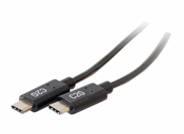 C2G 1.8m (6ft) USB C Cable - USB 2.0 (3A) - M/M USB Type C Cable - Black - USB kabel - 24 pin USB-C (M) do 24 pin USB-C (M) - USB 2.0 - 3 A - 1.8 m - černá