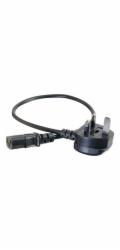 C2G Universal Power Cord - Elektrický kabel - BS 1363 (M) do power IEC 60320 C13 - 2 m - lisovaný - černá