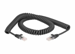 Delock - Sítový kabel - RJ-45 (M) do RJ-45 (M) - 2 m - 5 mm - CAT 5e - lisovaný, provedení bez hrbolku, spirálový - cerná
