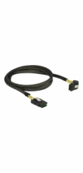 Delock - Interní kabel SAS - SAS 6Gbit/s - Mini SAS (SFF-8087) (M) do Mini SAS (SFF-8087) (M) - 1 m - 90° konektor