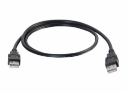 C2G 3.3ft USB Cable - USB A to USB A Cable - USB 2.0 - Black - M/M - Kabel USB - USB (M) do USB (M) - USB 2.0 - 1 m - černá