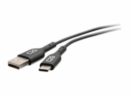 C2G 1.5ft USB C to USB A Adapter Cable - USB 2.0 - 480Mbps - M/M - USB kabel - 24 pin USB-C (M) do USB (M) - USB 2.0 - 50 cm - černá