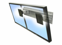 Ergotron Neo-Flex - Montážní sada (2 čepy, nástěnná trasa 26", 2 zadní držáky racku) - nízký profil - pro 2 LCD displeje - šedá, černá - velikost obrazovky: až 24" - montáž na stěnu