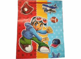 JU-PITER Dárková taška laminovaná Boy 019A 32x40x10cm p12, cena za 1 ks.
