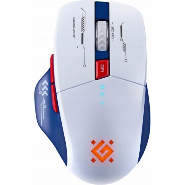 MYŠ DEFENDER GM-126 TISA RF+BT OPTIC 1600dpi 6P BÍLÁ