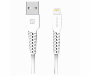Swissten datový kabel usb / lightning 1,0 m bílý