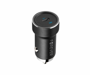 Rychlonabíječka do auta Forever CC-06 USB-C 20W, PD3.0 černá
