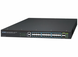 Planet XGS-6350-24X2C L3 switch, 24x10G SFP+, 2x100Gb QSFP28, QoS, 2x power-in