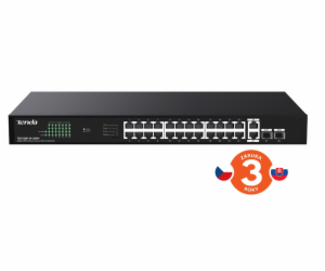 Tenda TEG1128P-24-250W síťový přepínač Nespravované Gigab...