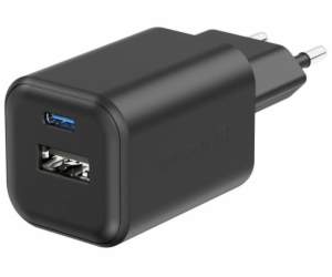 Swissten síťový adaptér gan 1x usb-c 45w pd + 1x usb-a 18...