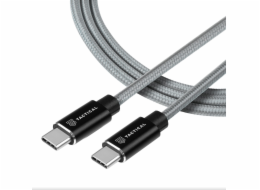 Tactical Fast Rope Aramid Cable USB-C/USB-C 100W 20V/5A 0.3m Grey